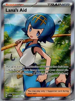 Lana's Aid 207/167 SV06: Twilight Masquerade Ultra Rare Pokemon Card - Image 1