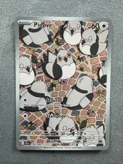 Pokemon TCG Pidove Black Bolt Holo Card 148/086 SV Rare Illustration - Image 1