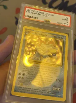 PSA 9 MINT Feraligatr 4/111 HOLO RARE Unlimited Neo Genesis Pokemon Card - Image 5