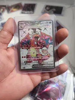 Pokemon TCG Charizard EX Obsidian Flames Full Art Card 215/197SV03 - Image 1