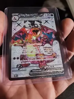 Pokemon TCG Charizard EX Obsidian Flames Full Art Card 215/197SV03 - Image 3
