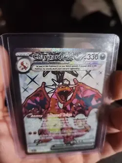 Pokemon TCG Charizard EX Obsidian Flames Full Art Card 215/197SV03 - Image 4