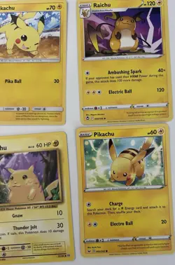Pokemon TCG Nintendo Card Lot - Pikachu & Raichu 6 cards - Image 1