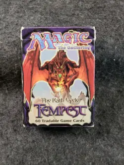 Magic the Gathering Tempest Empty Starter Deck Box (1997) - Vintage MTG (SB10) - Image 1