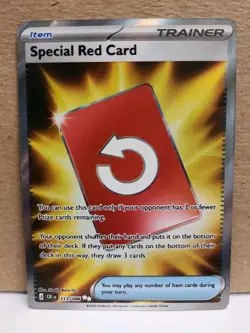 Special Red Card 113/086 Ultra Rare Pokemon Chaos Rising MINT - Image 1