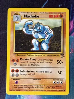 Machoke - Base Set 2 - Uncommon - 49/130 - Vintage 2000 WOTC Pokemon Card - Image 1