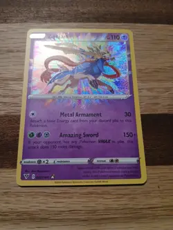 Pokemon Card Zacian Holo Amazing Rare NM 82/185 - Image 5