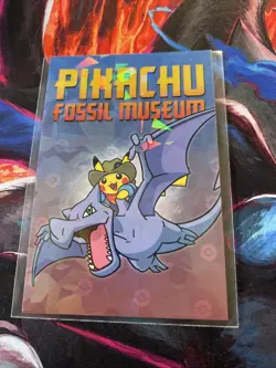 Pikachu & Aerodactyl - Cracked Ice Holo - Electric Pikachu Card Database-Pokemon - Image 2