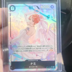 Bandai One Piece Card Game Nami Character OP15-086 SR Alt Art Holo Japanese 6000 - Image 1