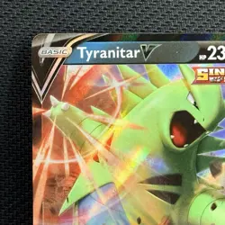 Pokemon Sword & Shield Black Star Promo Card Tyranitar V SWSH109 NM - Image 2