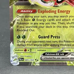 Pokemon Forretress ex Card #005/093 PAL Paldea Evolved NM - Image 5