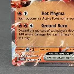 Pokemon Magcargo ex Card #029/167 TWM Twilight Masquerade NM - Image 5