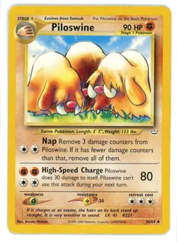 Piloswine 36/64 Neo Revelation Pokemon Card - Image 1