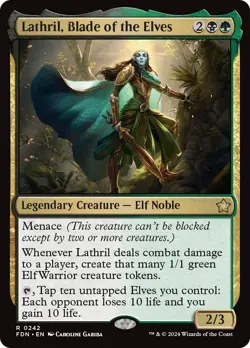 ** Lathril, Blade of the Elves ** EDH Commander Deck ** MTG - Image 1
