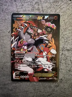 Team Magma's Groudon EX 15/34 Double Crisis Ultra Rare Holo Pokemon Card - Image 1