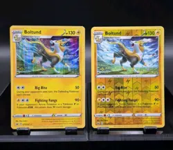 Pokemon TCG Boltund 075/202 Sword & Shield Base Set Holo & Reverse Holo Card - Image 1