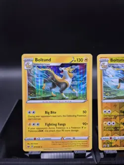 Pokemon TCG Boltund 075/202 Sword & Shield Base Set Holo & Reverse Holo Card - Image 2