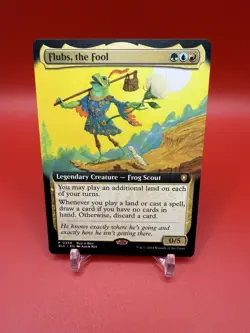 MTG Flubs, the Fool 0356 Buy-A-Box Promo Extended Art Bloomburrow: Commander NM - Image 1