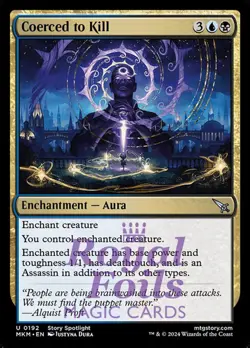 Coerced to Kill 4x FOIL MTG Murders at Karlov Manor MKM Uncommon MINT black - Image 1