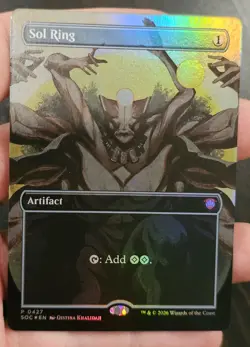 Sol Ring Borderless 0427 Secrets of Strixhaven Codex Foil Promo MTG SOC EN NM - Image 1