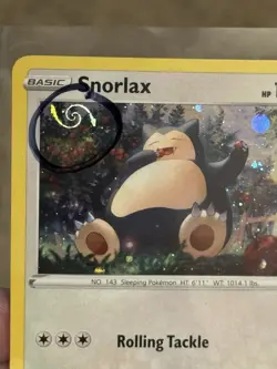 🌀 Pokemon SWSH 140/202 - Sword & Shield Snorlax Cosmos - HD Galaxy Swirl 🌀 - Image 1