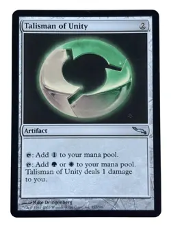 Talisman of Unity Mirrodin Regular MTG Magic the Gathering Light Play LP - Image 1