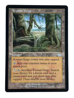 Krosan Verge Judgment Regular MTG Magic the Gathering Light Play LP - Image 1