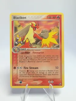 Blaziken Non Holo NO E READER SYMBOL 3/109 Pokemon EX Ruby and Sapphire - Image 1