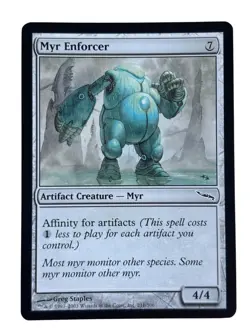Myr Enforcer Mirrodin Regular MTG Magic the Gathering Light Play LP - Image 1