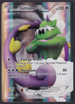 Pokemon Tornadus 98/98 Full Art Emerging Powers - Image 1