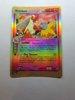 Blaziken 3/109 Pokemon TCG Ruby and Sapphire Reverse Holo MP - Image 1