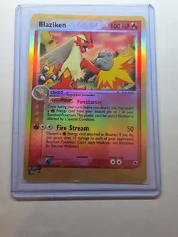Blaziken 3/109 Pokemon TCG Ruby and Sapphire Reverse Holo MP - Image 3