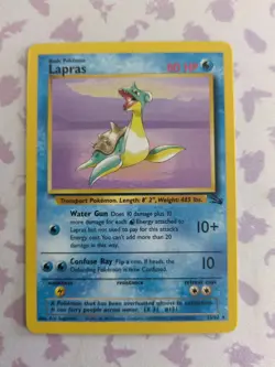 Pokemon TCG Fossil - Lapras (25/62) - LP - Image 1