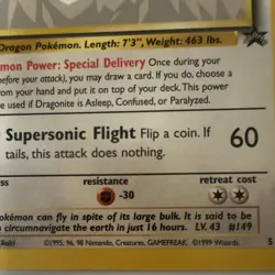 Pokemon TCG Dragonite The First Movie Wotc Promo 05/53 1999 Regular 90 HP - Image 2