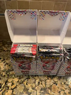 6 Pokemon 151 Booster Boxes OPENED Bulk - 6 OPENED Packs With Booster Box - Image 3
