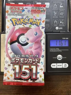Heavy 11.61g Pokemon Sealed 151 Sv2a Japanese Booster Pack - Image 1
