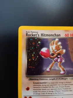 Pokemon Rocket's Hitmonchan Gym Heroes Holo Rare 11/132 60 HP English - Image 2