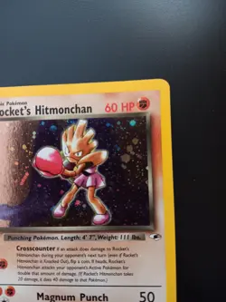 Pokemon Rocket's Hitmonchan Gym Heroes Holo Rare 11/132 60 HP English - Image 3
