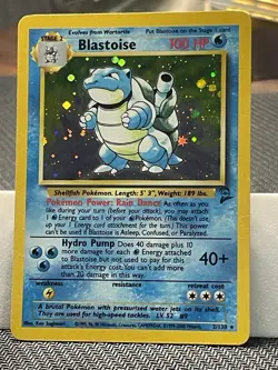 1999-2000 Pokemon Base Set 2 2/130 Blastoise Holo Unlimited Rare LP WOTC - Image 1