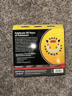 Pokemon TCG: Pokemon Day 2026 Collection Box - 30th Anniversary - New -Sealed - Image 2