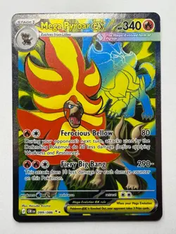 Pokemon Mega Pyroar ex Ultra Rare Holo Chaos Rising 099/086 - Image 1