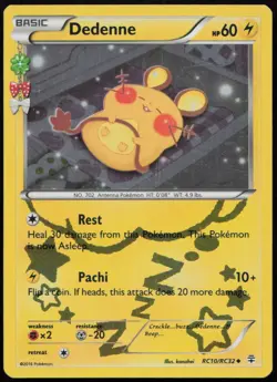 Dedenne RC10/RC32 LP Generations Uncommon Holo Pokemon - Image 1