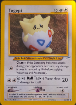 Pokemon WOTC Togepi 56/105 Neo Destiny EN Uncommon Unlimited Regular - Image 1