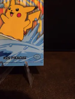 2000 Topps Pokemon TV Animation Series 2 Surfing Pikachu #25 Stick On 8 Of 10 🌟 - Image 4