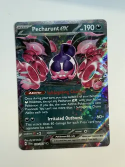 Pecharunt EX 39/64 Pokemon Shrouded Fable Holo Double Rare - Image 1