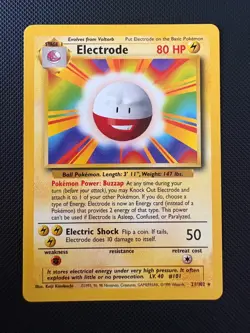 Vintage Pokemon TCG - Electrode 21/102 Non Holo - Base Set - LP - Image 1