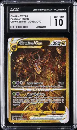 2023 POKEMON CROWN ZENITH #GG69 GIRATINA VSTAR CGC 10 - Image 1