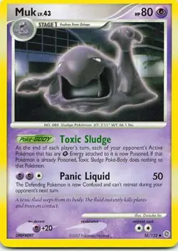 Muk 56/132 Diamond & Pearl: Secret Wonders Rare NM Pokemon TCG - Image 1