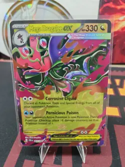 POKEMON Mega Dragalge ex - 065/086 [ME04: Chaos Rising] Double Rare Holofoil NM - Image 1