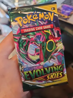 Pokemon TCG Evolving Skies Booster Pack SWSH English Factory Sealed 820650808777 - Image 1